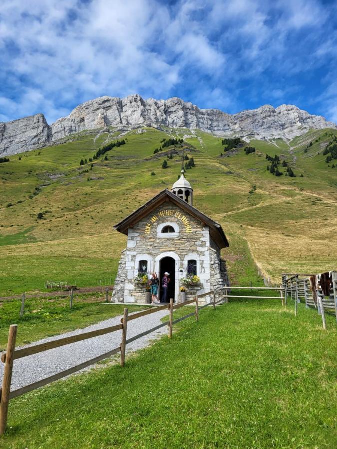 Appartement Cosy Face Aux Aravis Ле-Гран-Борнан Екстер'єр фото