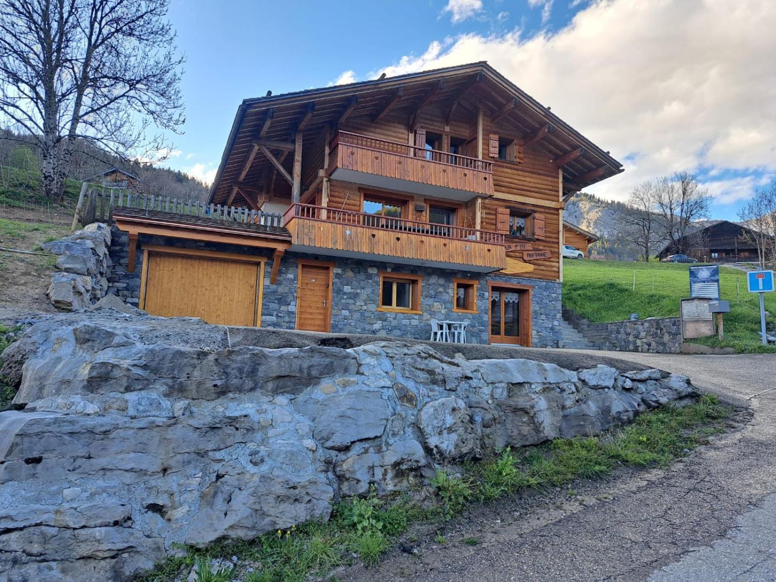 Appartement Cosy Face Aux Aravis Ле-Гран-Борнан Екстер'єр фото
