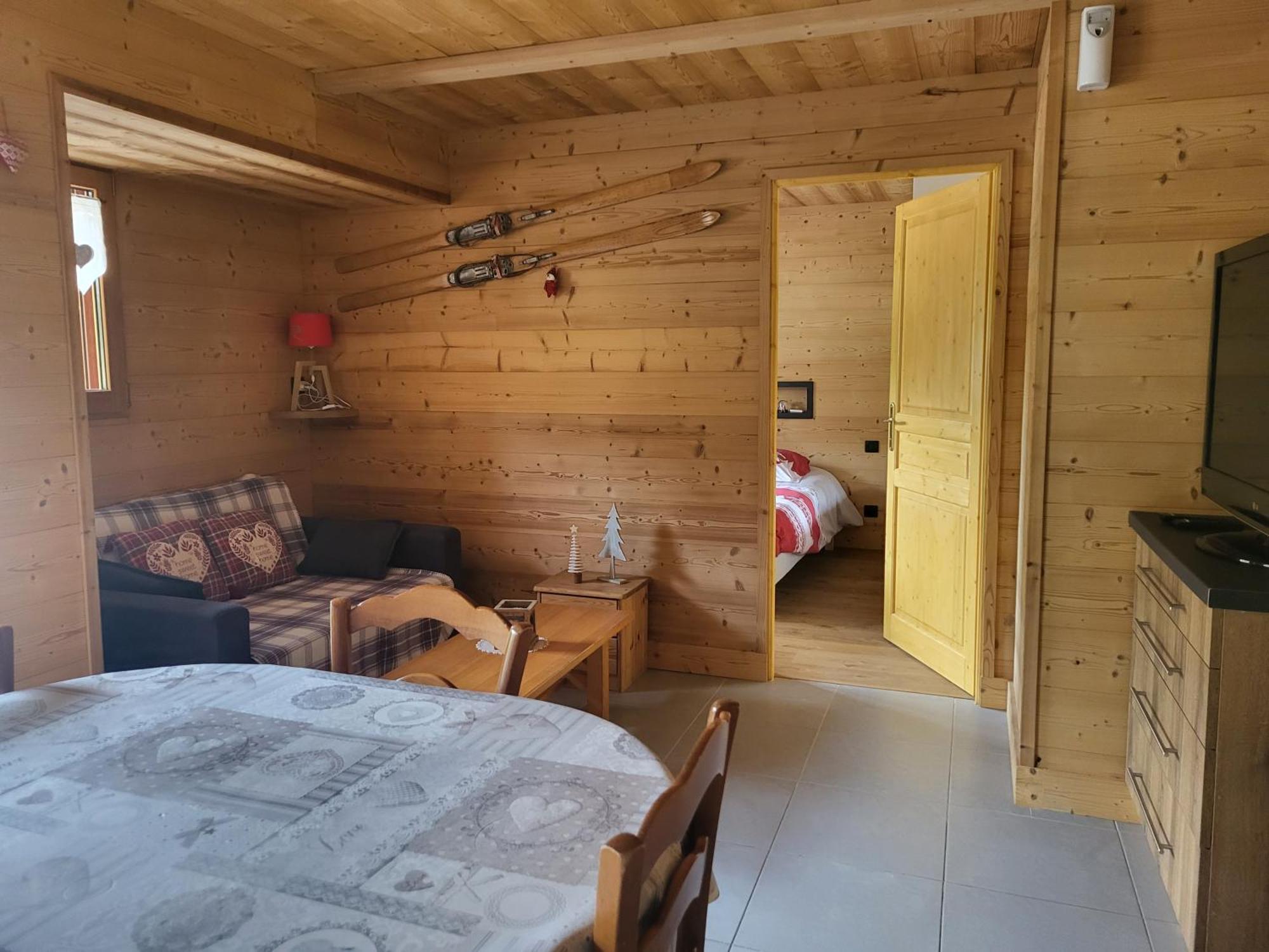Appartement Cosy Face Aux Aravis Ле-Гран-Борнан Екстер'єр фото